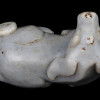 CHINESE HAND CARVED JADE FIGURINE AMULET OF DOG PIC-5