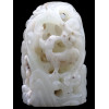 ANTIQUE MING DYNASTY CARVED WHITE JADE PENDANT PIC-3