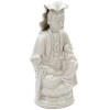 ANTIQUE BLANC DE CHINE PORCELAIN GUANYIN FIGURE PIC-0