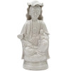 ANTIQUE BLANC DE CHINE PORCELAIN GUANYIN FIGURE PIC-1