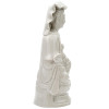 ANTIQUE BLANC DE CHINE PORCELAIN GUANYIN FIGURE PIC-2