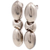 ART DECO MANNER ITALIAN STERLING SILVER EARRINGS PIC-0