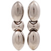 ART DECO MANNER ITALIAN STERLING SILVER EARRINGS PIC-1