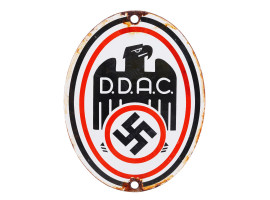 WWII NAZI GERMAN DDAC AUTOMOBILE CLUB STREET SIGN