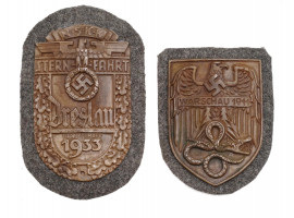 WWII NAZI GERMAN WARSAW AND NSKK BRESLAU SHIELDS