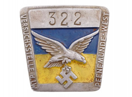 WWII PEENEMUNDE WEST V 2 FACTORY EMPLOYEE BADGE