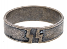 WWII GERMAN NAZI PANZER DIVISION SILVER RING
