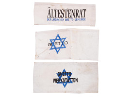 WWII NAZI GERMAN HOLOCAUST JEWISH GHETTO ARMBANDS