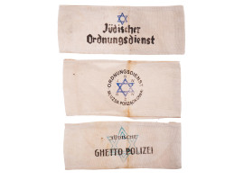 WWII NAZI HOLOCAUST JEWISH GHETTO POLICE ARMBANDS