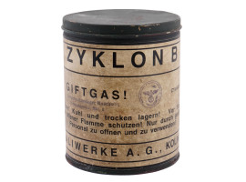 WWII NAZI GEMAN 3RD REICH ZYKLON B POISON GAS CAN