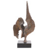 MID CENTURY BRUTALIST BRONZE SCULPTURE BY F RUSSO PIC-2