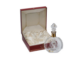 LOUIS XIII REMY MARTIN COGNAC BOTTLE AND RED BOX