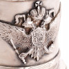 RUSSIAN IMPERIAL EAGLE SILVER TEA GLASS HOLDER PIC-9