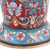 LARGE RUSSIAN 84 GILT SLVER CLOISONNE ENAMEL CUP PIC-6