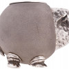 RUSSIAN 84 SILVER AND SANDSTONE PIG MATCH HOLDER PIC-4