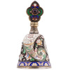 RUSSIAN 88 SILVER CLOISONNE ENAMEL PERFUME BOTTLE PIC-3