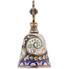 RUSSIAN 88 SILVER CLOISONNE ENAMEL PERFUME BOTTLE PIC-4