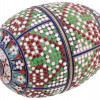 RUSSIAN GILT SILVER ENAMEL EASTER EGG PIC-1