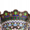 RUSSIAN GILT SILVER ENAMEL PLIQUE A JOUR LAMPADA PIC-5