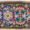 RUSSIAN GILT SILVER ENAMEL NAPKIN RING PIC-1