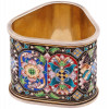 RUSSIAN GILT SILVER ENAMEL NAPKIN RING PIC-0