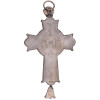 RUSSIAN ORTHODOX SILVER CRUCIFIX CROSS PENDANT PIC-2