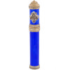 RUSSIAN GILT SILVER GUILLOCHE ENAMEL CIGAR CASE PIC-0