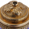 RUSSIAN GILT SILVER GUILLOCHE ENAMEL CIGAR CASE PIC-5