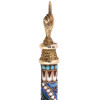 RUSSIAN JUDAICA GILT SILVER ENAMEL TORAH POINTER PIC-2