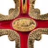 JAY STRONGWATER RED CRYSTAL CROSS BROOCH PENDANT PIC-4
