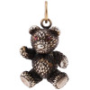 RUSSIAN SILVER GILT AND RUBY TEDDY BEAR PENDANT PIC-0