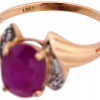 14K GOLD COCKTAIL RING WITH PURPLE GEMSTONE PIC-3