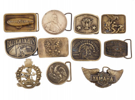 LARGE COLLECTION OF AMERICAN TIFFANY BELT BUCKLES