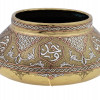 19TH CEN ARABIC SYRIAN DAMASCUS COPPER BRASS BOWL PIC-2