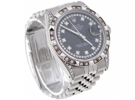 ROLEX OYSTER PERPETUAL DATEJUST DIAMOND WATCH