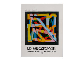 EDWIN MIECZKOWSKI AMERICAN ACRYLIC PAINTING 1965