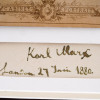 ANTIQUE GERMAN AUTOGRAPH AND PHOTO OF KARL MARX PIC-3