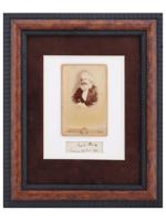 ANTIQUE GERMAN AUTOGRAPH AND PHOTO OF KARL MARX