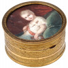 ANTIQUE FRENCH BOX WITH MINIATURE OF ROI DE ROME PIC-0