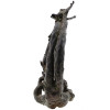 TAUNI DE LESSEPS BRONZE SCULPTURE MERMAID KISSING PIC-3