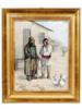 CONSTANTIN JIQUIDI 19TH C ROMANIAN OIL PAINTING PIC-0