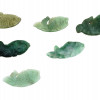 GROUP OF ASIAN FISH CARVED JADE AMULETS PENDANTS PIC-0