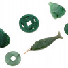 GROUP OF ASIAN HAND CARVED JADE AMULETS PENDANTS PIC-0