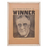 1940 FRANKLIN D. ROOSEVELT PRESIDENTIAL ELECTION FRONT PAGE PIC-0