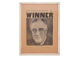 1940 FRANKLIN D. ROOSEVELT PRESIDENTIAL ELECTION FRONT PAGE