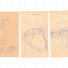 VINTAGE WWII JAPANESE PRISONERS POW INK PAINTINGS PIC-1