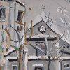 MIXED MEDIA PAINTING BY MAURICE UTRILLO WITH CATALOG PIC-4