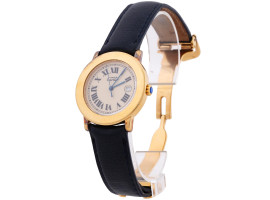 LE MUST DE CARTIER GOLD PLATED SILVER WRIST WATCH