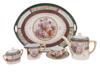 ANTIQUE DUTCH PORCELAIN HAND DECORATED TEA SET PIC-0