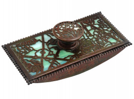 ART NOUVEAU TIFFANY STUDIOS BRONZE GRAPEVINE ROLLER BLOTTER